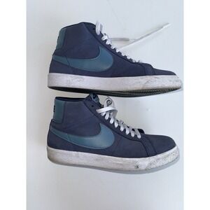 Nike SB Blazer Mid FD0731-400 | Blue Suede‎ Skate Shoes | Men's US 9.5 Aqua